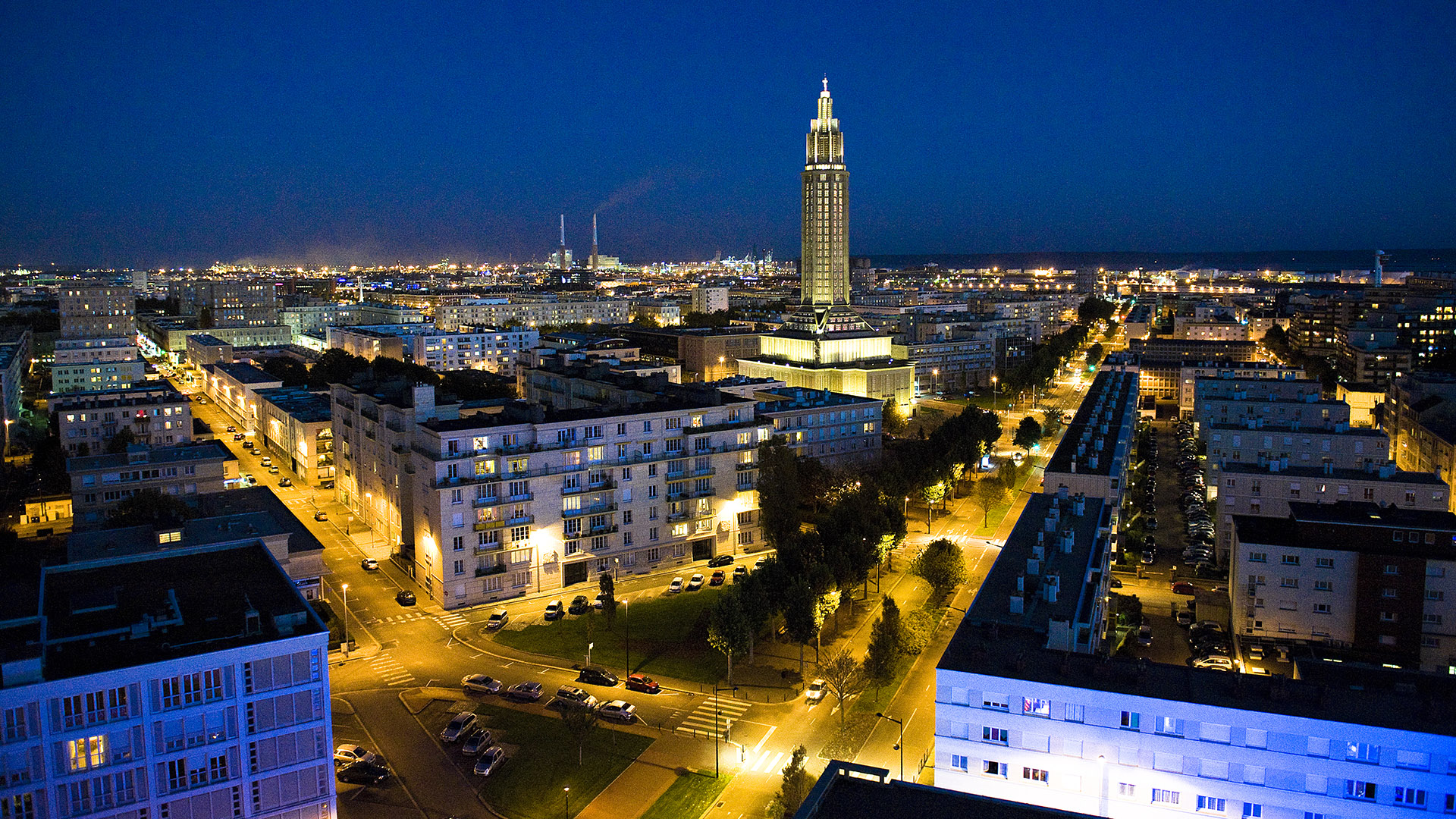 Le Havre leuchtet. Foto: Hilke Mander